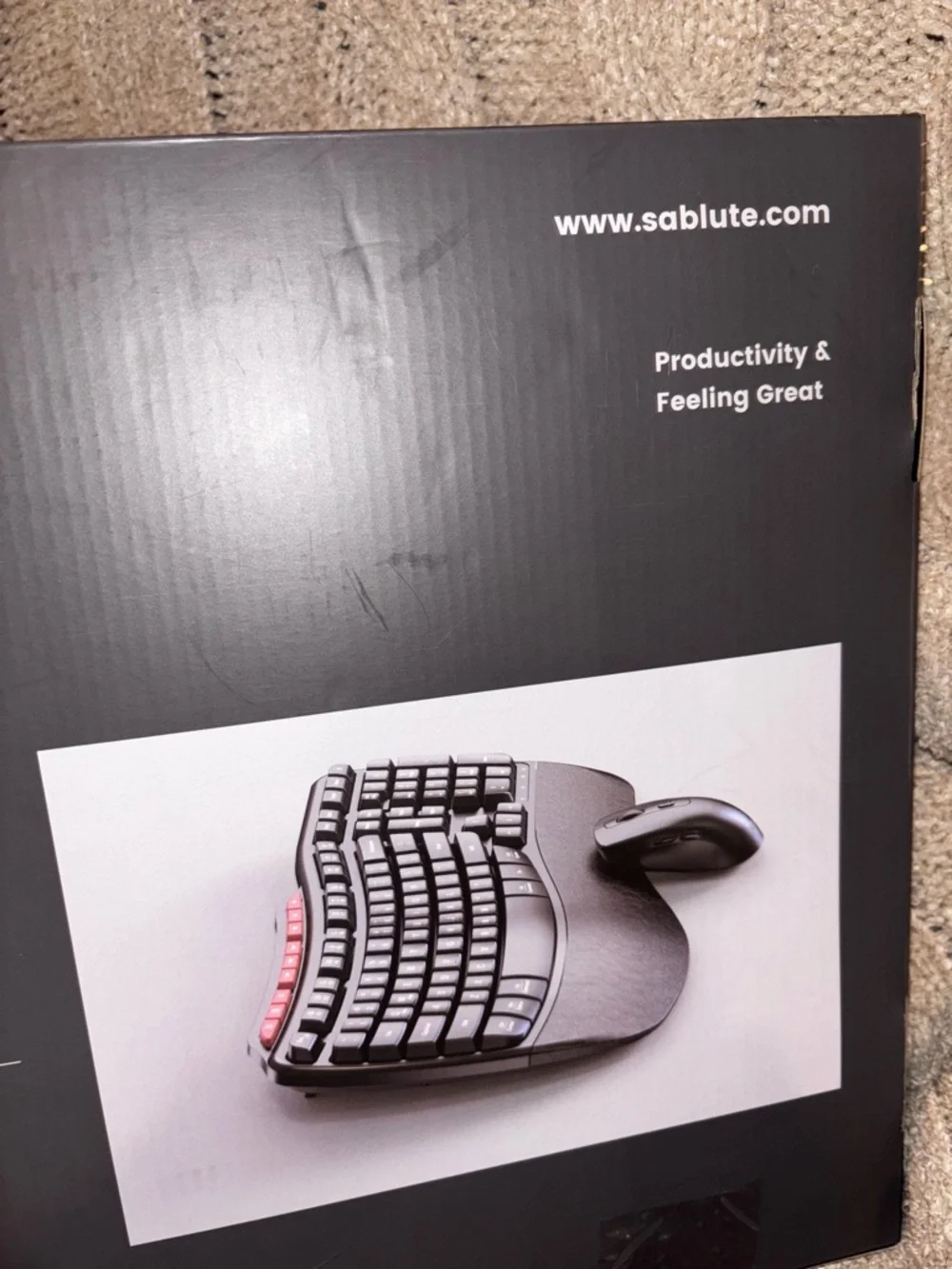 Sablute MA31 Ergonomic Wireless Keyboard & Mouse Combo • New in Box